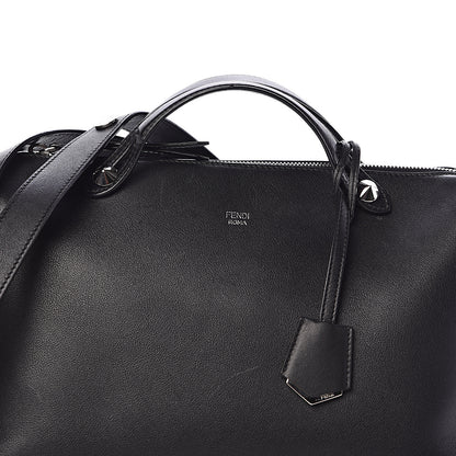 Fendi Vitello Dolce Marmol Large By The Way Boston Bag Black 9 of 11