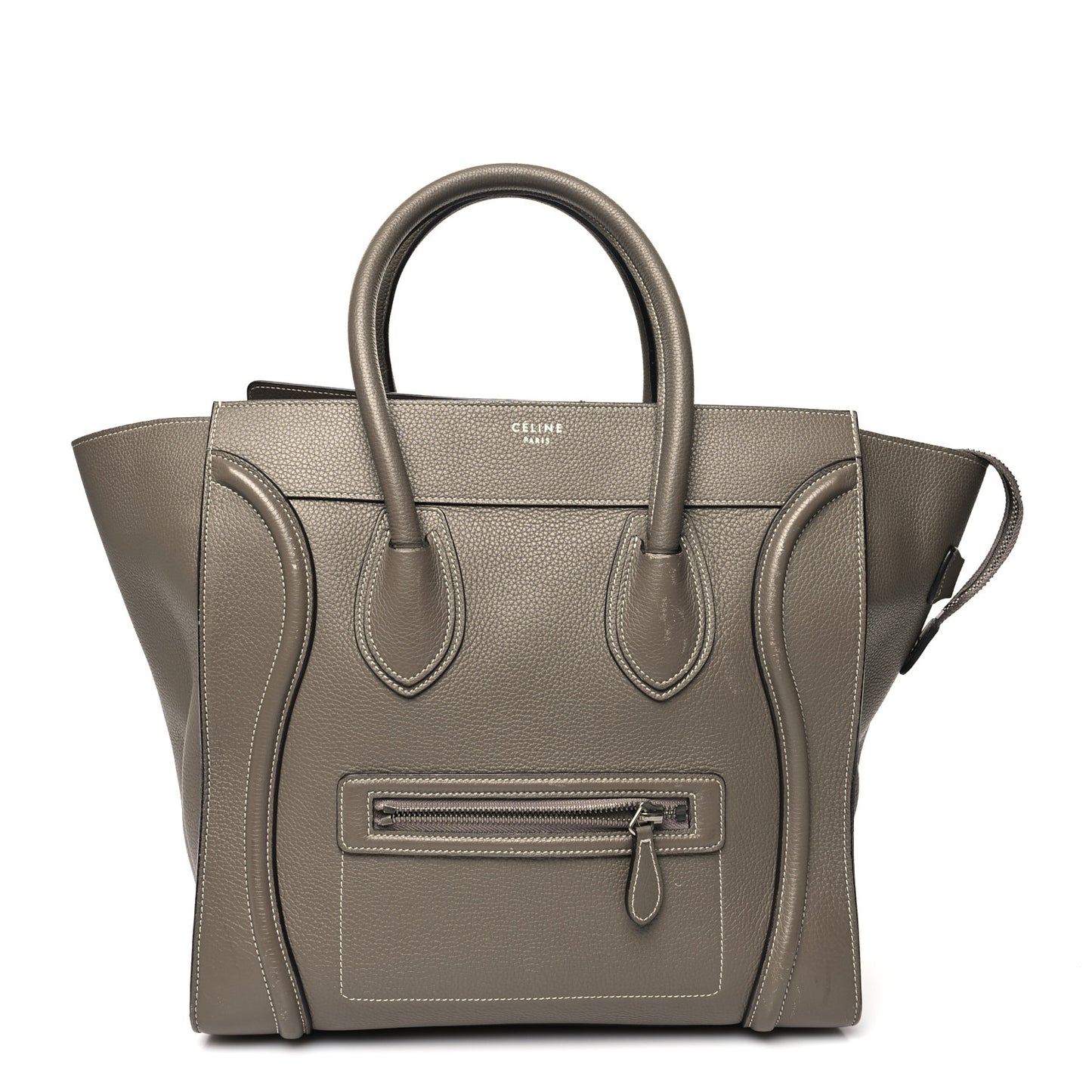 Drummed Calfskin Mini Luggage Souris