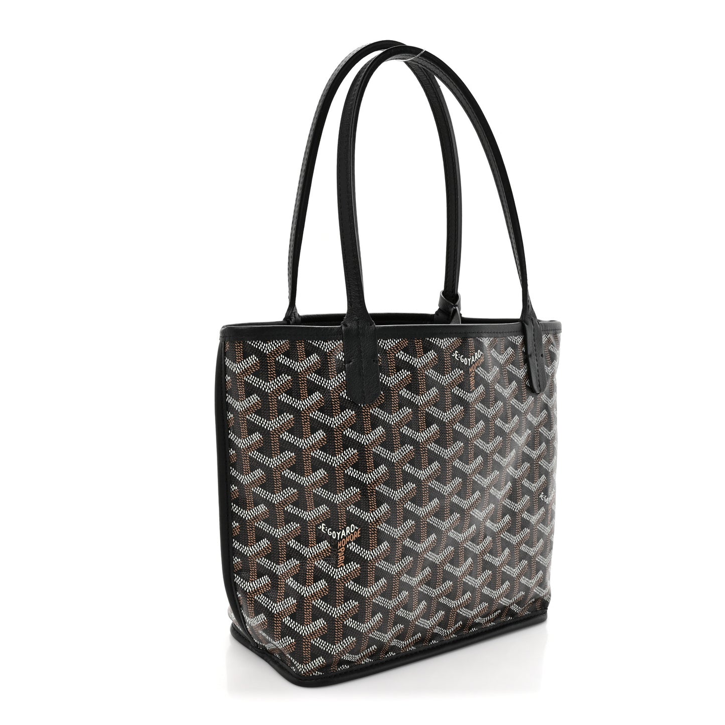 Goyardine Reversible Mini Anjou Black