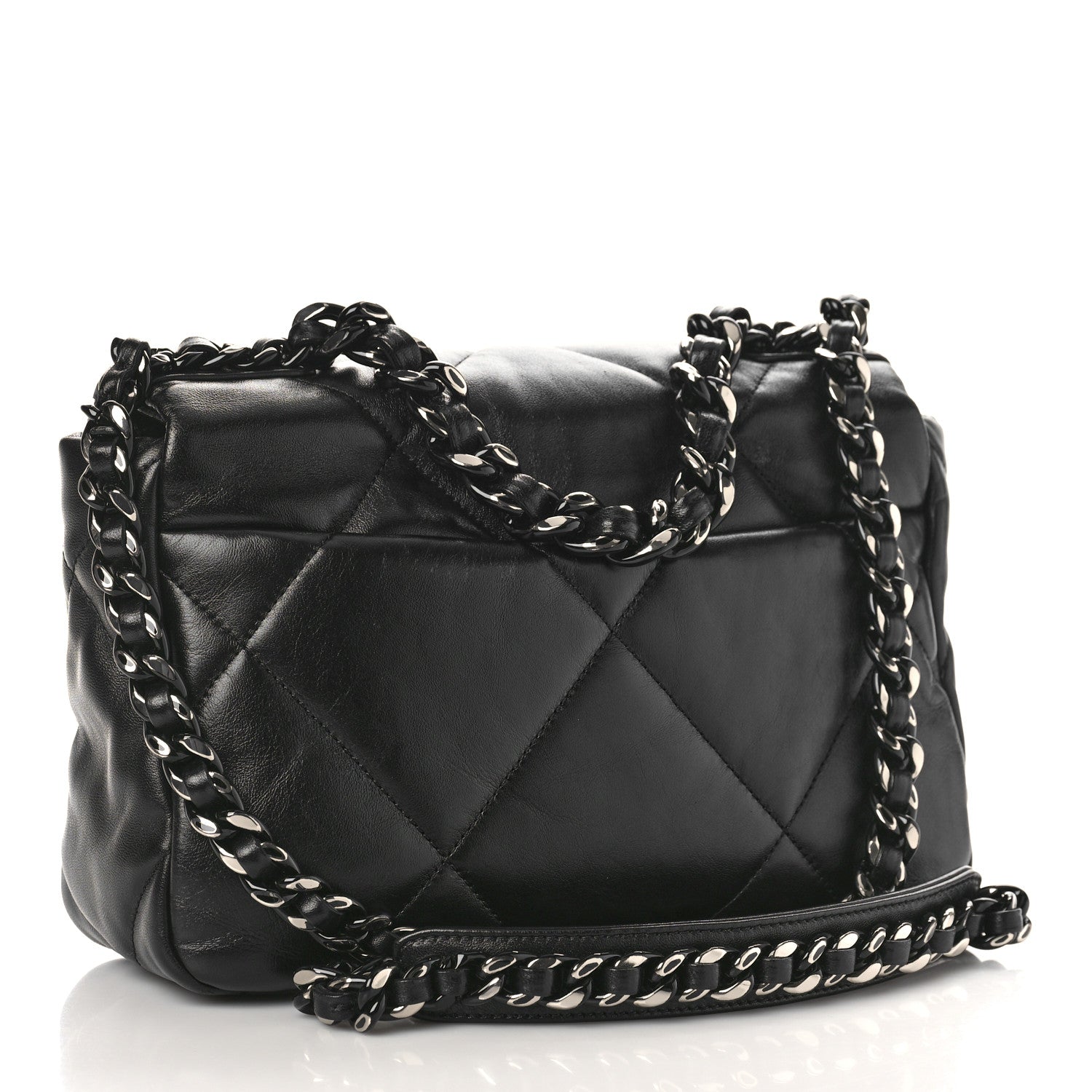 Chanel Lambskin Quilted Medium Chanel 19 Flap So Black 3 of 10