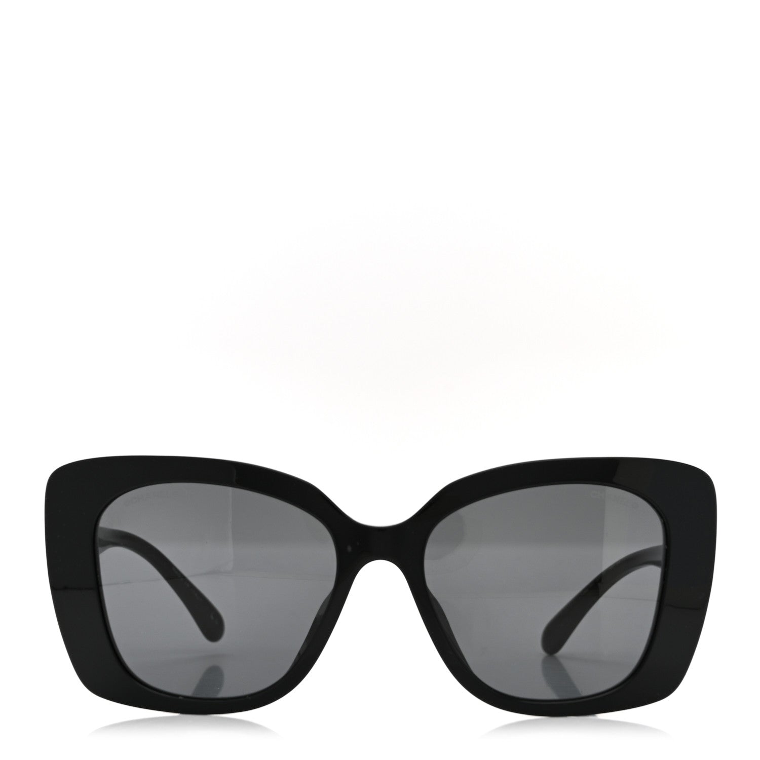 Chanel Acetate Strass Square Sunglasses 5422-B-A Black White 2 of 7