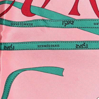Hermes Vintage Silk Monsieur Et Madame Scarf 70 3 of 4