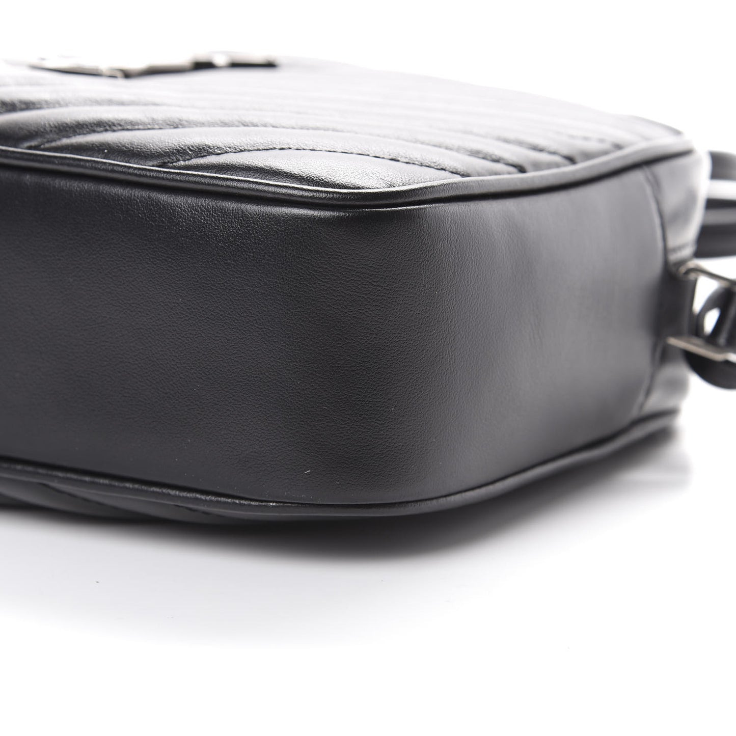 Calfskin Matelasse Monogram Lou Camera Bag Black