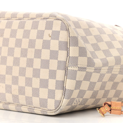 Louis Vuitton Damier Azur Neo Neverfull MM Rose Ballerine 10 of 17