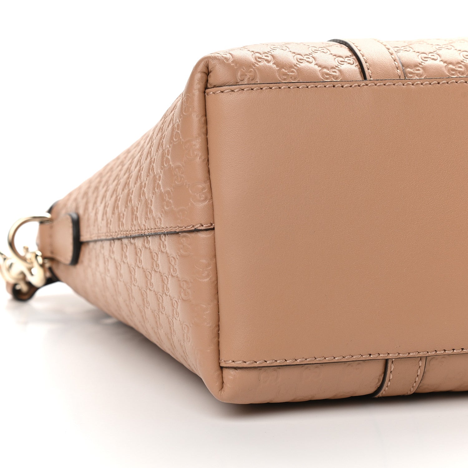 Gucci Soft Microguccissima Small Zippered Satchel Camelia 8 of 9