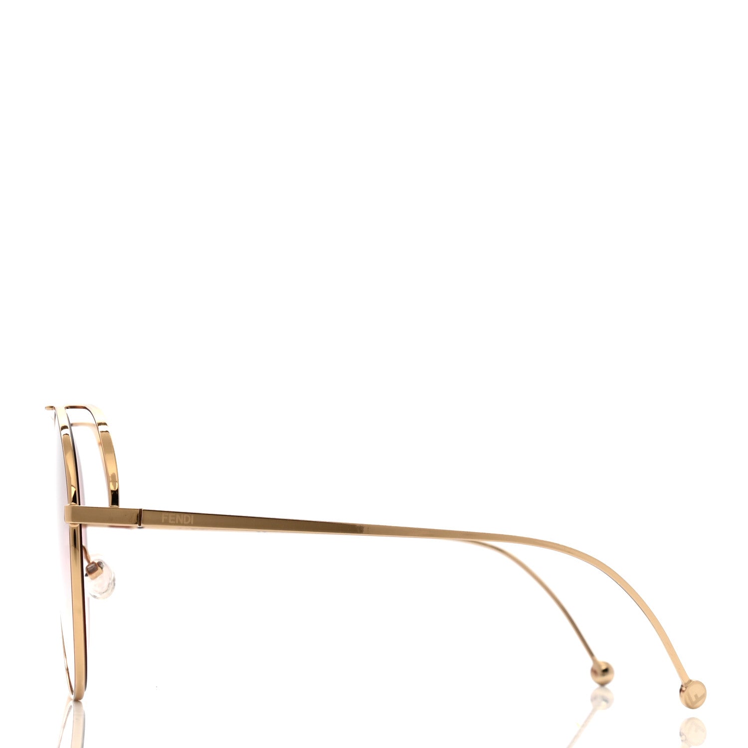 Fendi Metal Aviator Sunglasses FF0286/S Rose Gold 3 of 7
