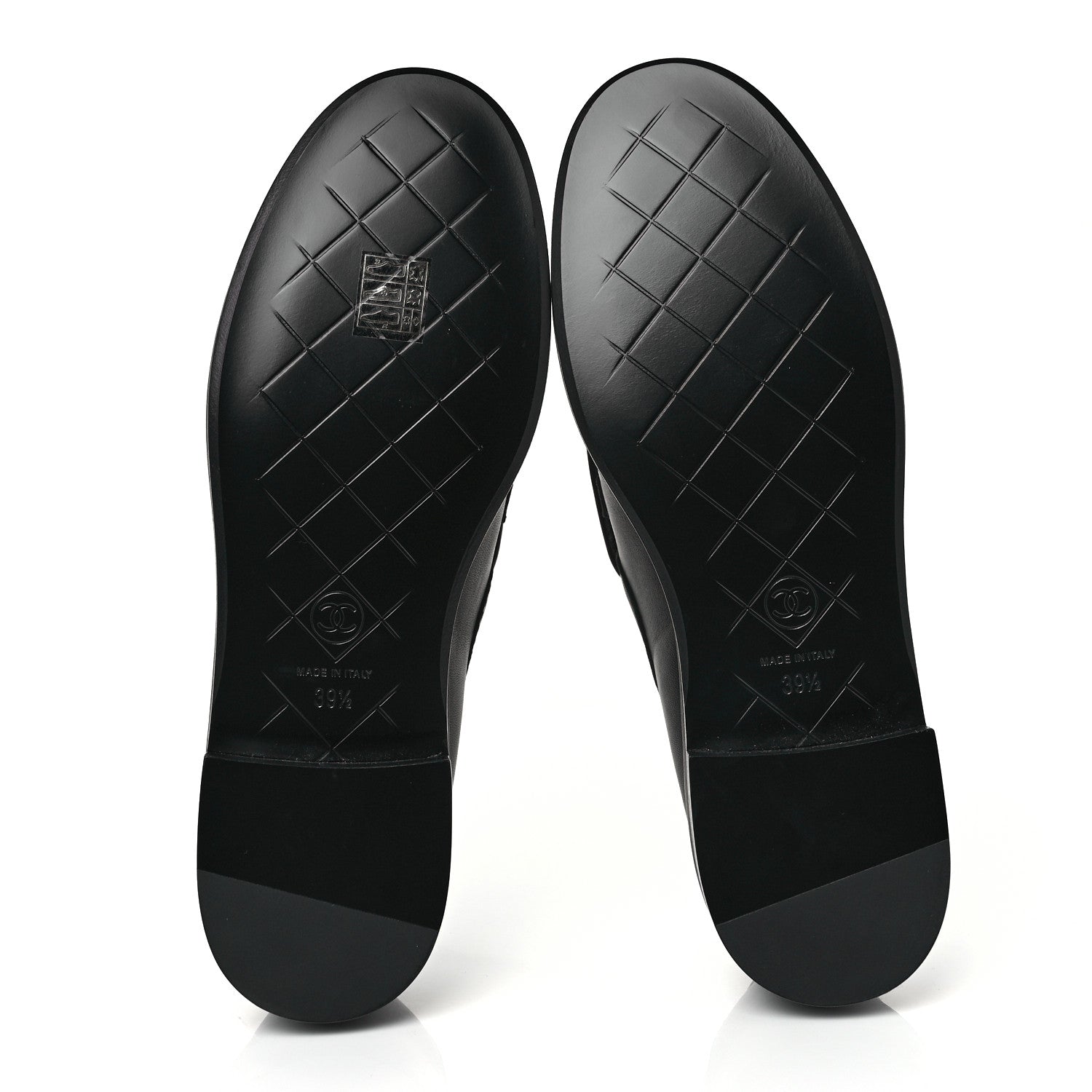 Chanel Lambskin Quilted CC Turnlock Loafers 39.5 Black 5 of 9