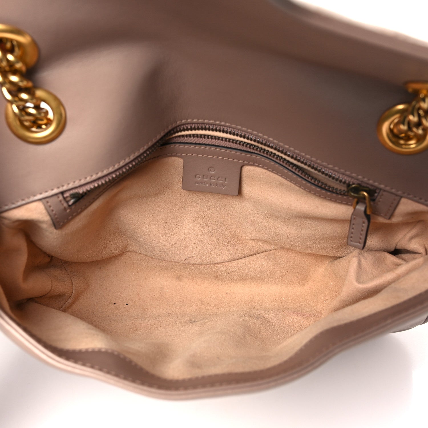 Gucci Calfskin Matelasse Small GG Marmont Shoulder Bag Porcelain Rose 5 of 10