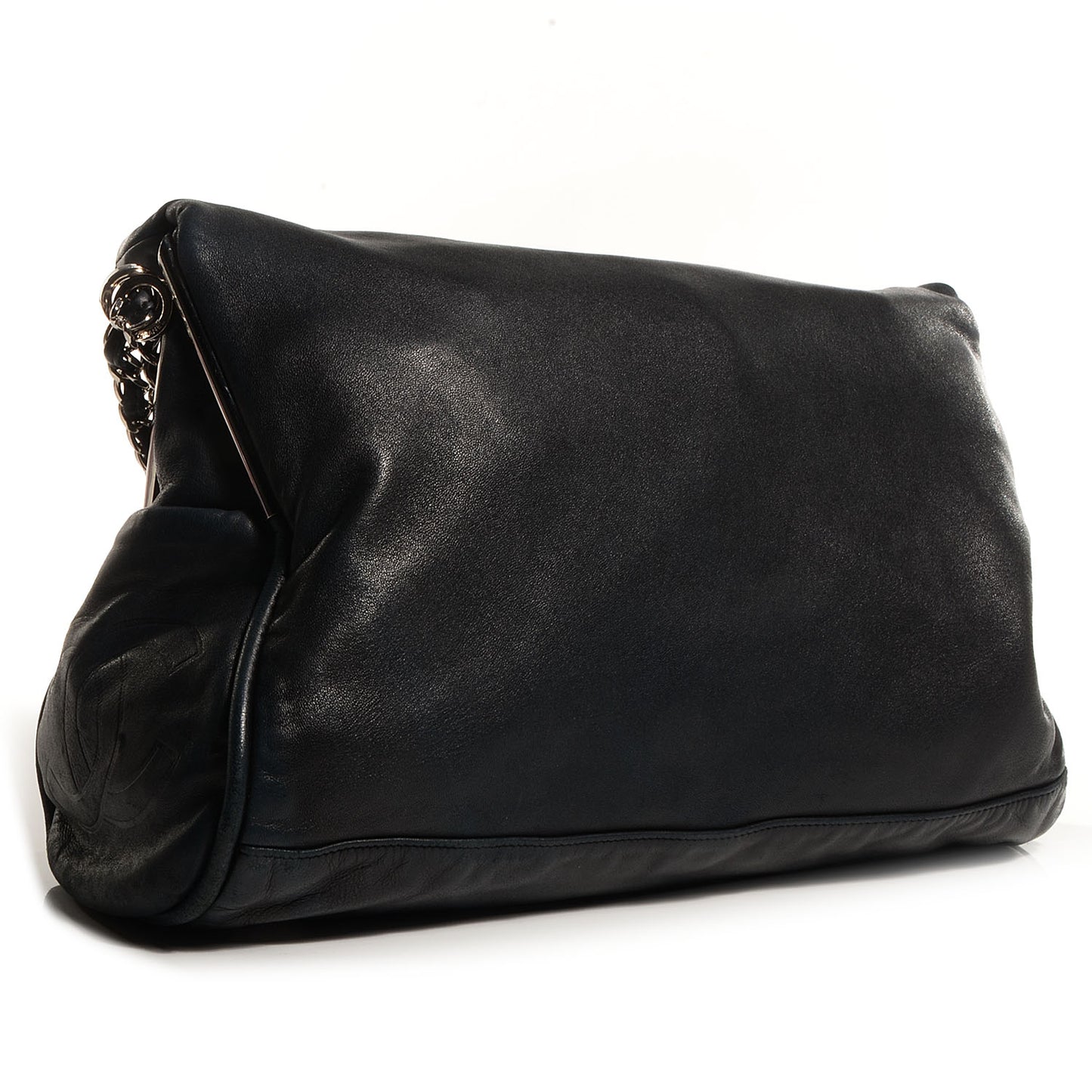 Lambskin Large Ultimate Soft Shoulder Bag Black