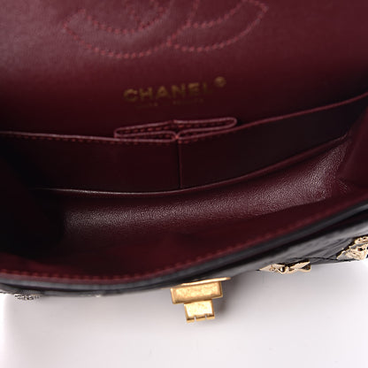 Chanel Aged Calfskin Lucky Charms 2.55 Reissue 224 Flap Black 5 of 10