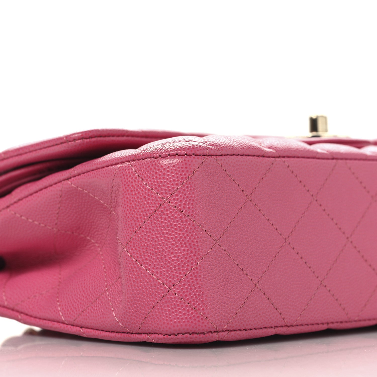 Chanel Caviar Quilted Medium Double Flap Pink 9 of 11