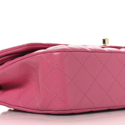 Chanel Caviar Quilted Medium Double Flap Pink 9 of 11