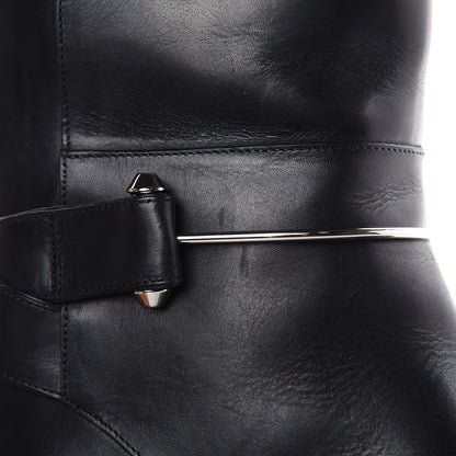 Balenciaga Calfskin Knee High Boots 40 Black 11 of 12