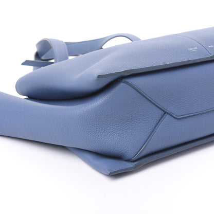 Celine Baby Grained Calfskin Medium Tri-Fold Bag Medium Blue 5 of 8