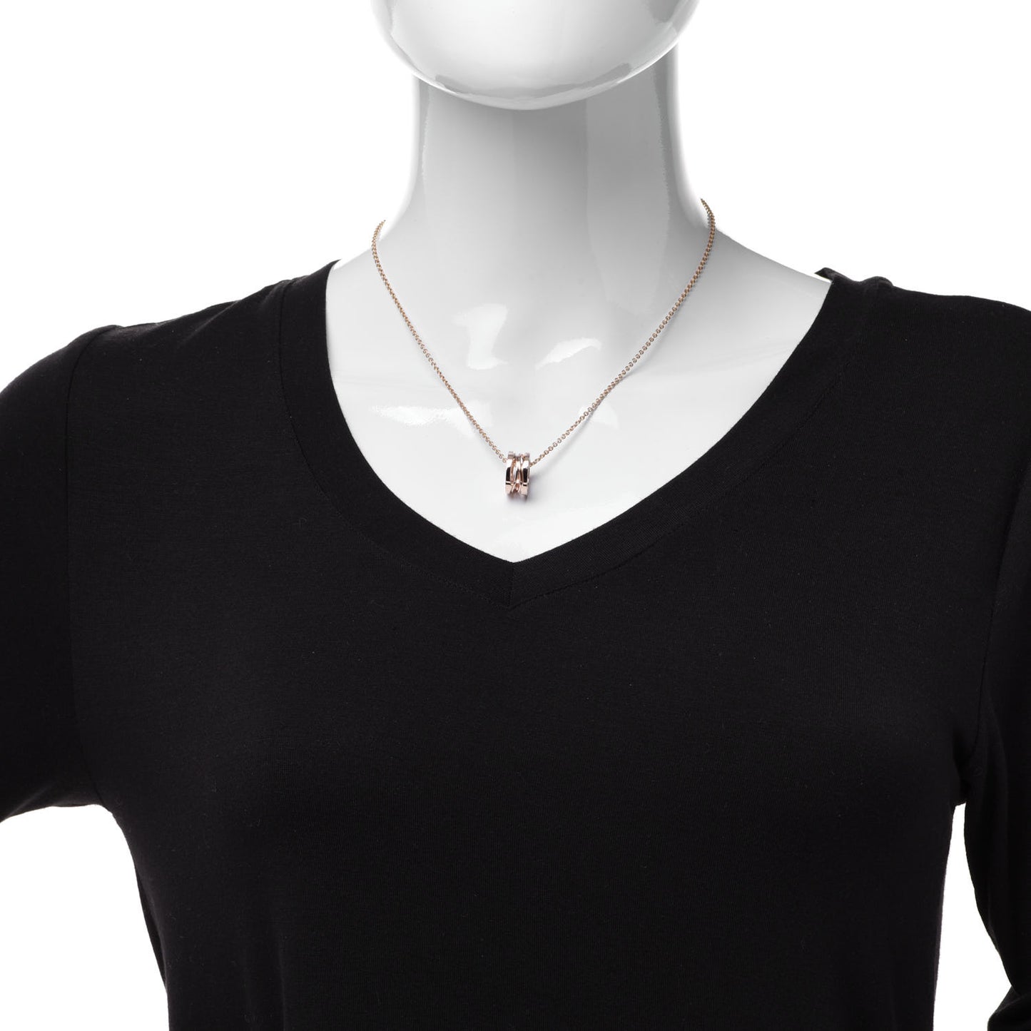18K Rose Gold B.Zero1 Open Legends Pendant Necklace