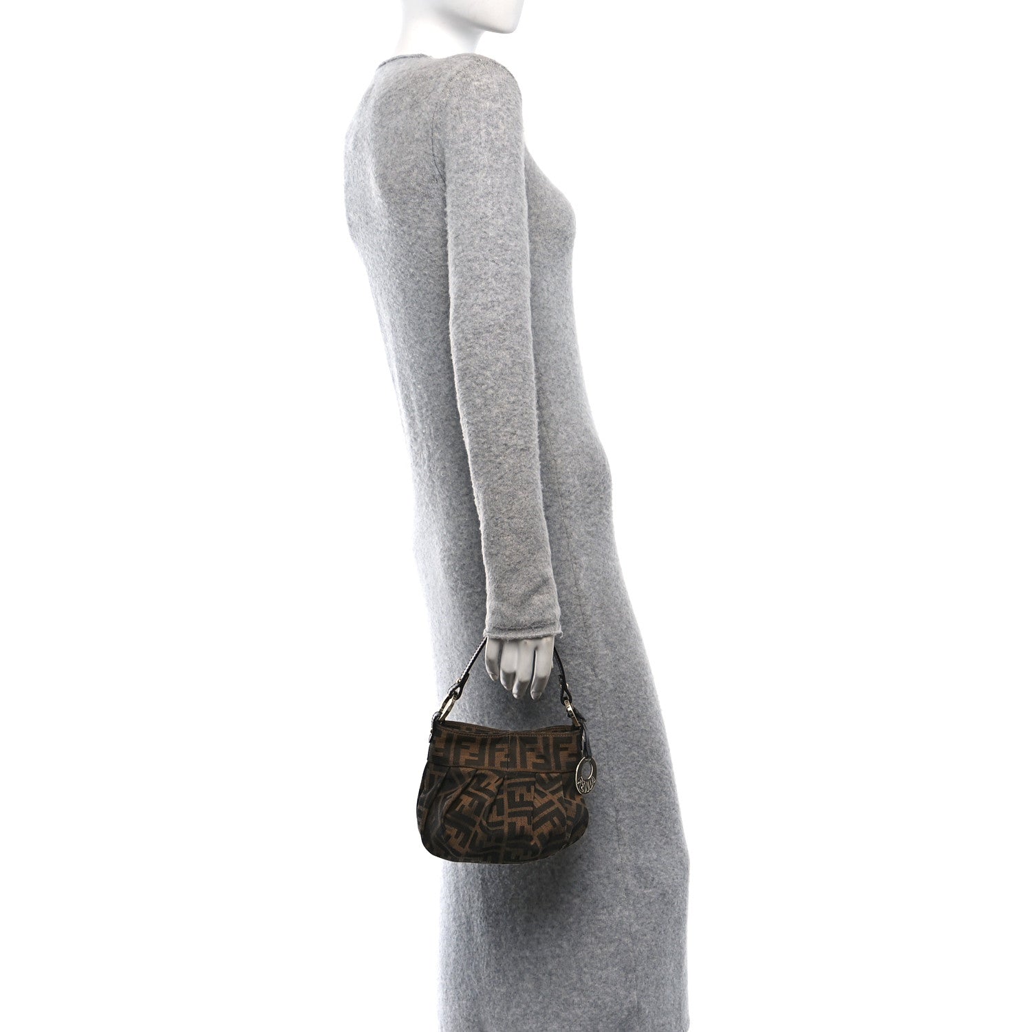 Fendi Zucca Mini Chef Hobo Tobacco 2 of 10