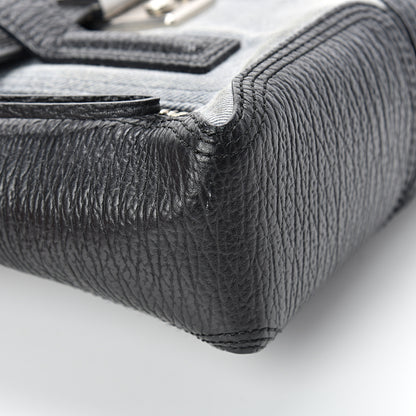 3.1 Phillip Lim 3.1 Textured Calfskin Denim Mini Pashli Satchel Black 10 of 11