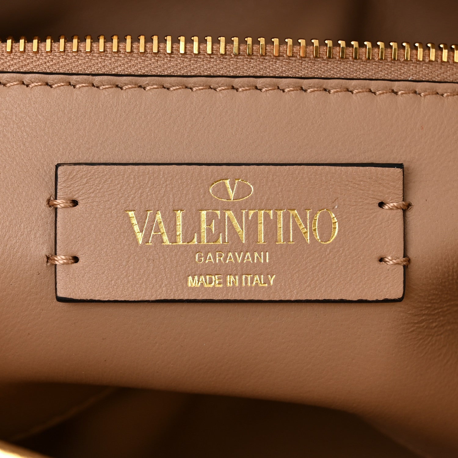 Valentino Garavani Nappa Medium Roman Stud Shoulder Bag Antique Brass 6 of 10