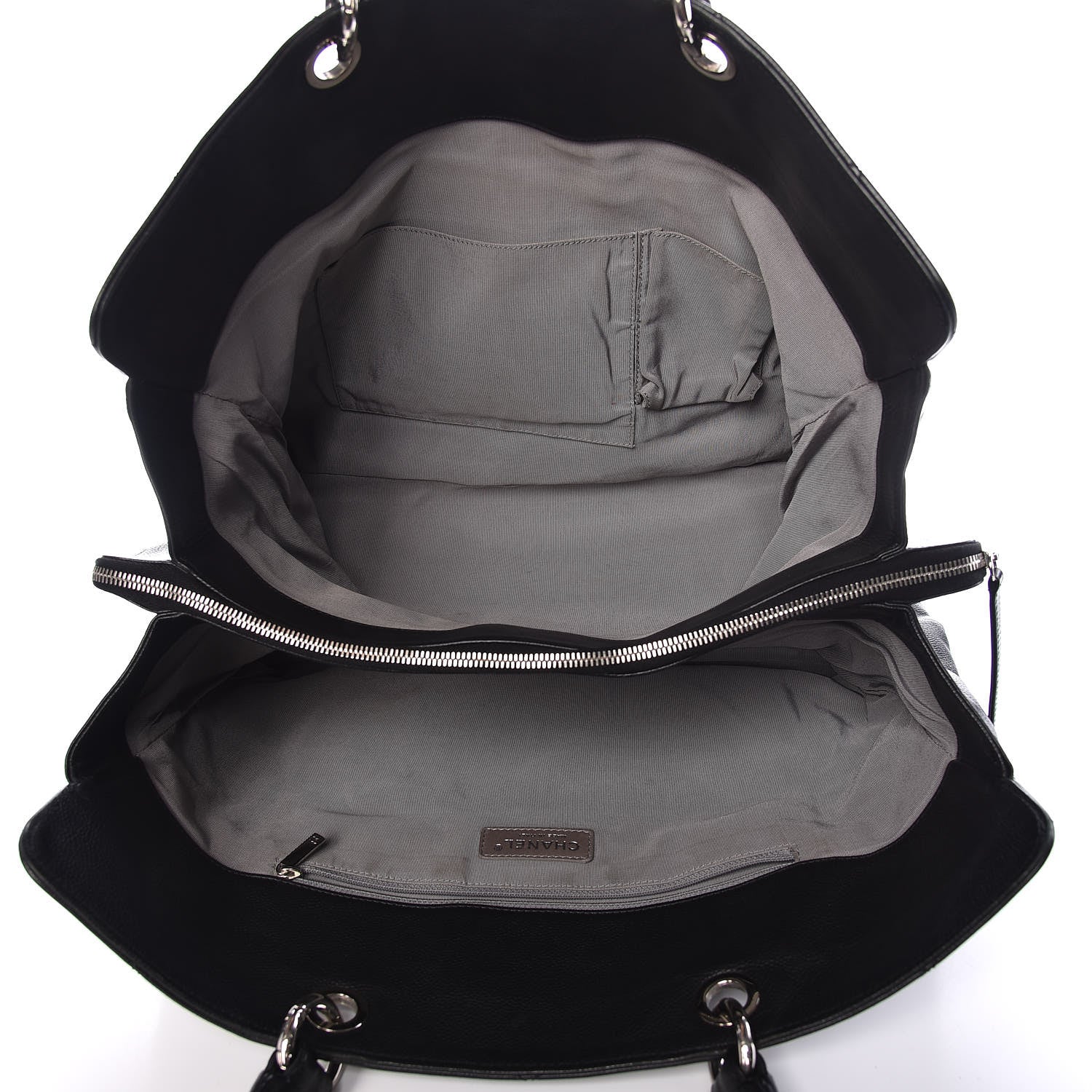 Chanel Caviar CC Shopper Tote Black 5 of 7