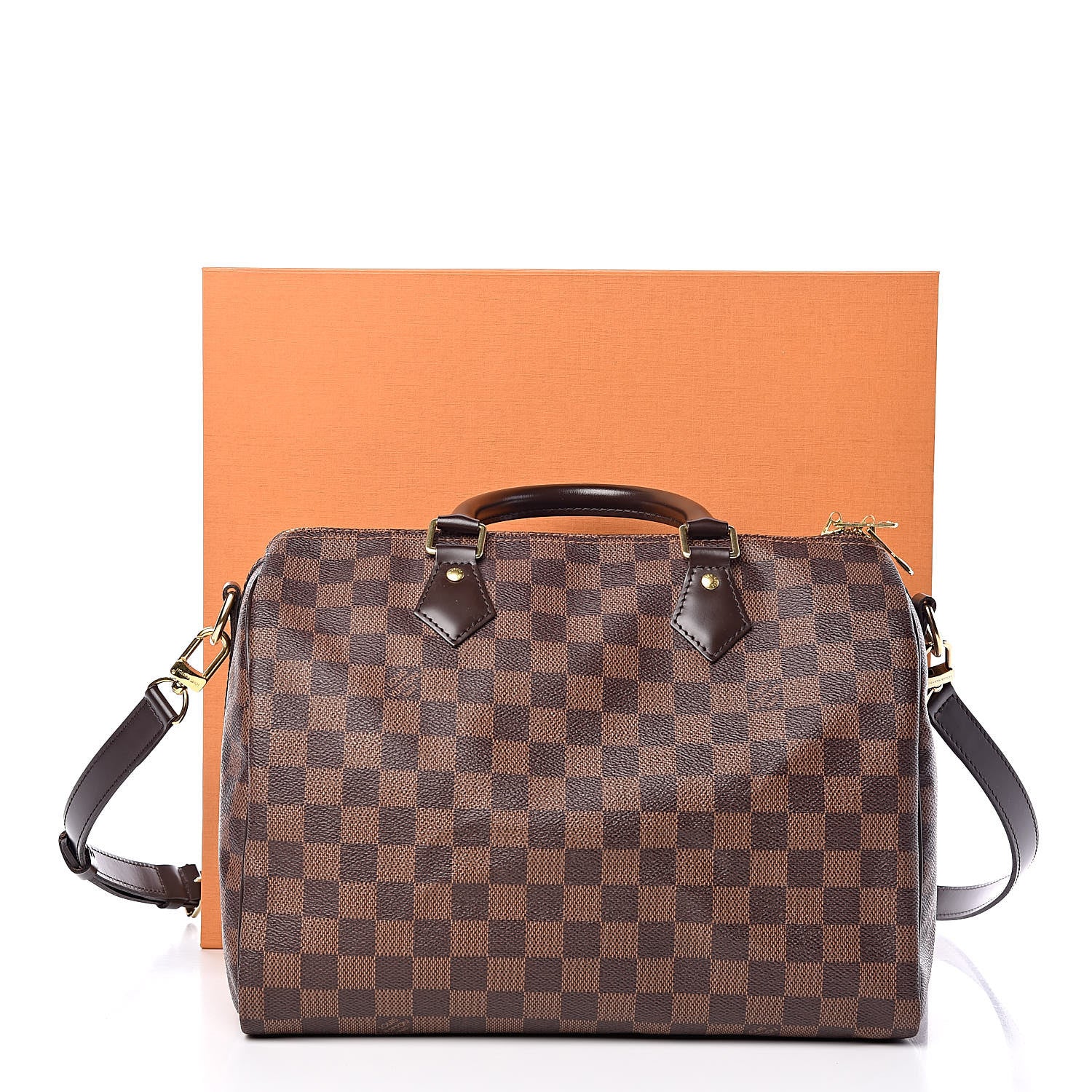 Louis Vuitton Damier Ebene Speedy Bandouliere 30 11 of 11