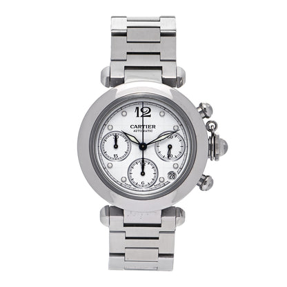 Cartier Stainless Steel 35mm Pasha C Chronograph Automatic Watch 1 of 4