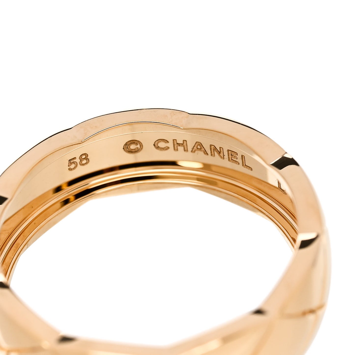 18K Yellow Gold Small Coco Crush Ring 58 8.25