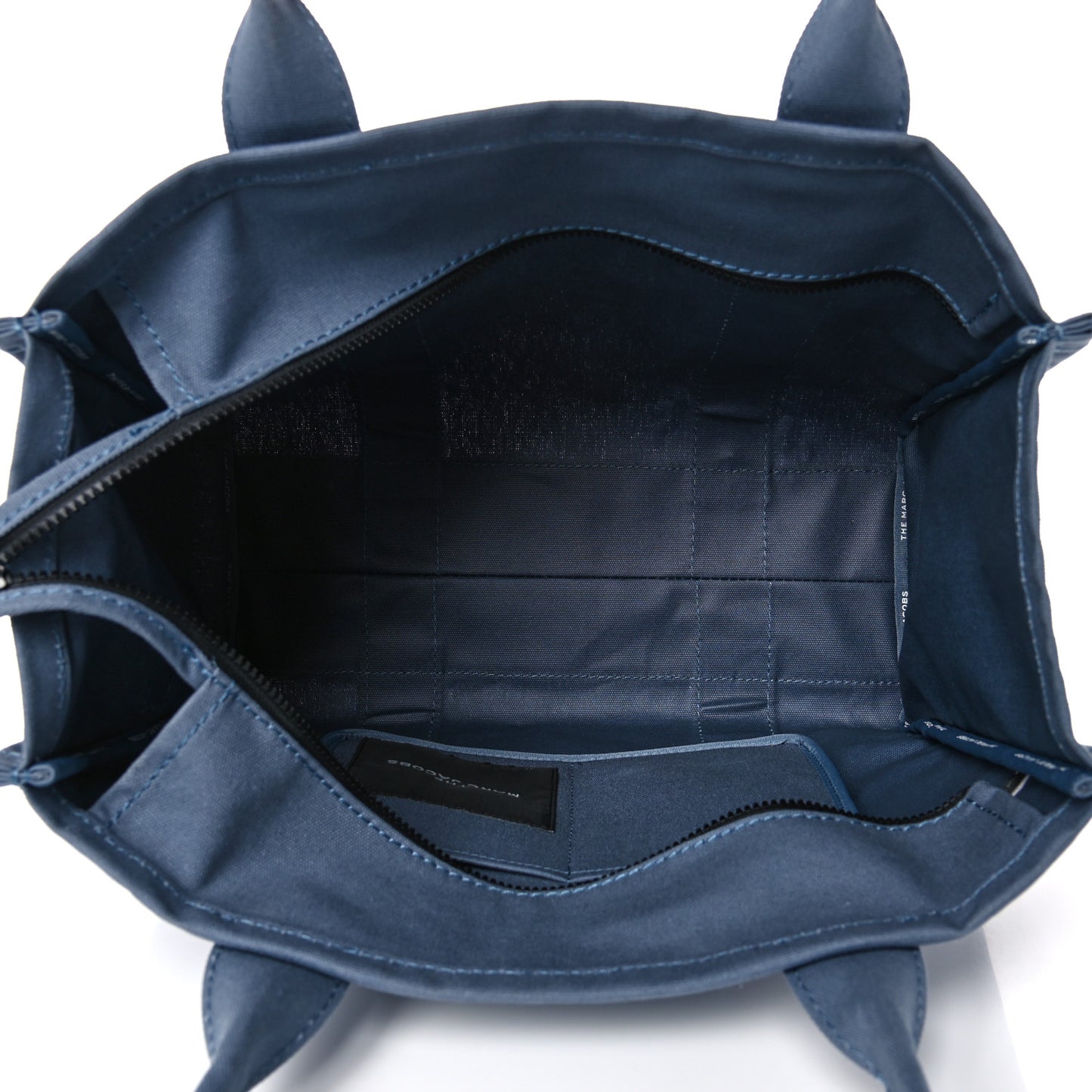 Cotton Canvas The Traveler Tote Bag Blue