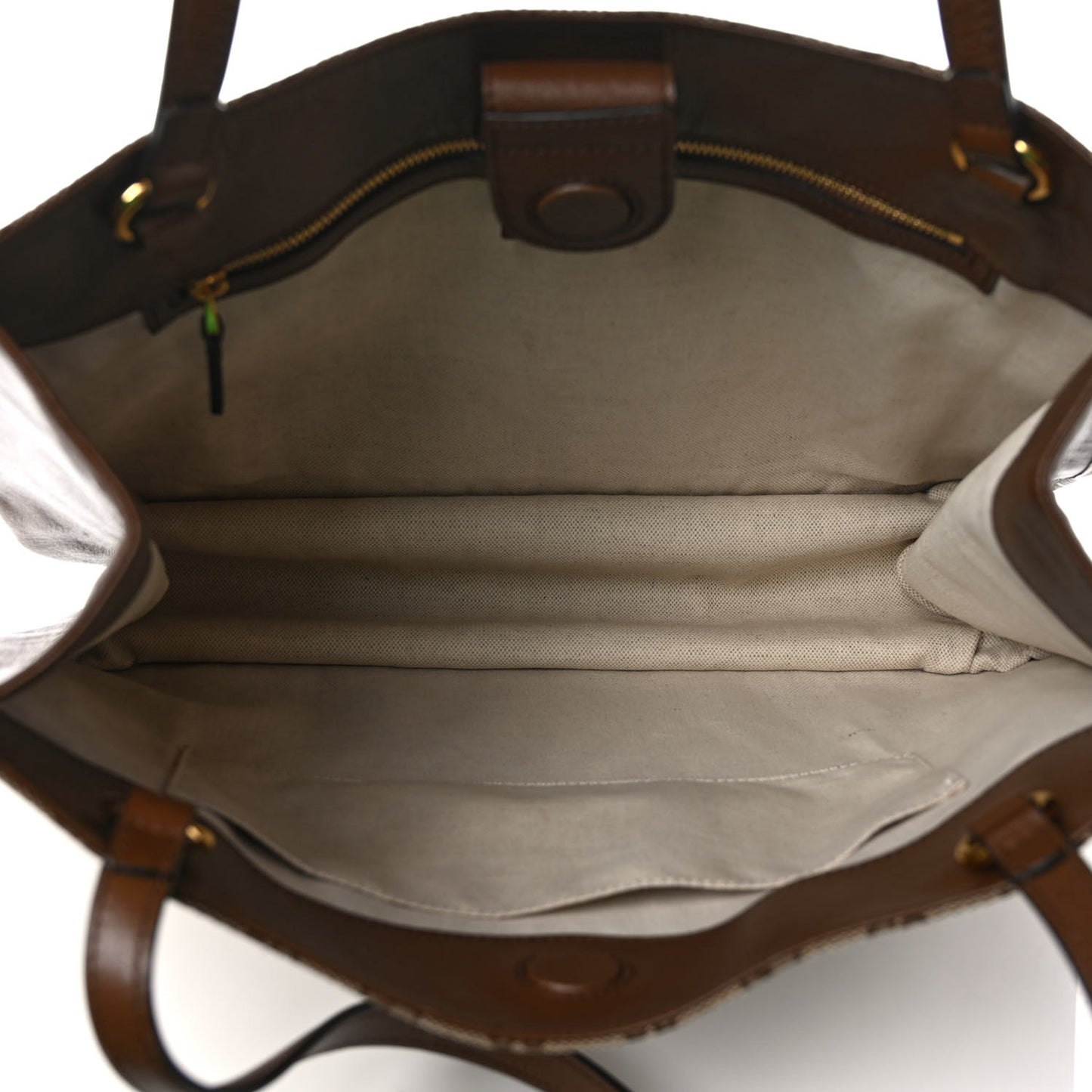 Monogram Horsebit 1955 Tote Bag Beige Brown Sugar