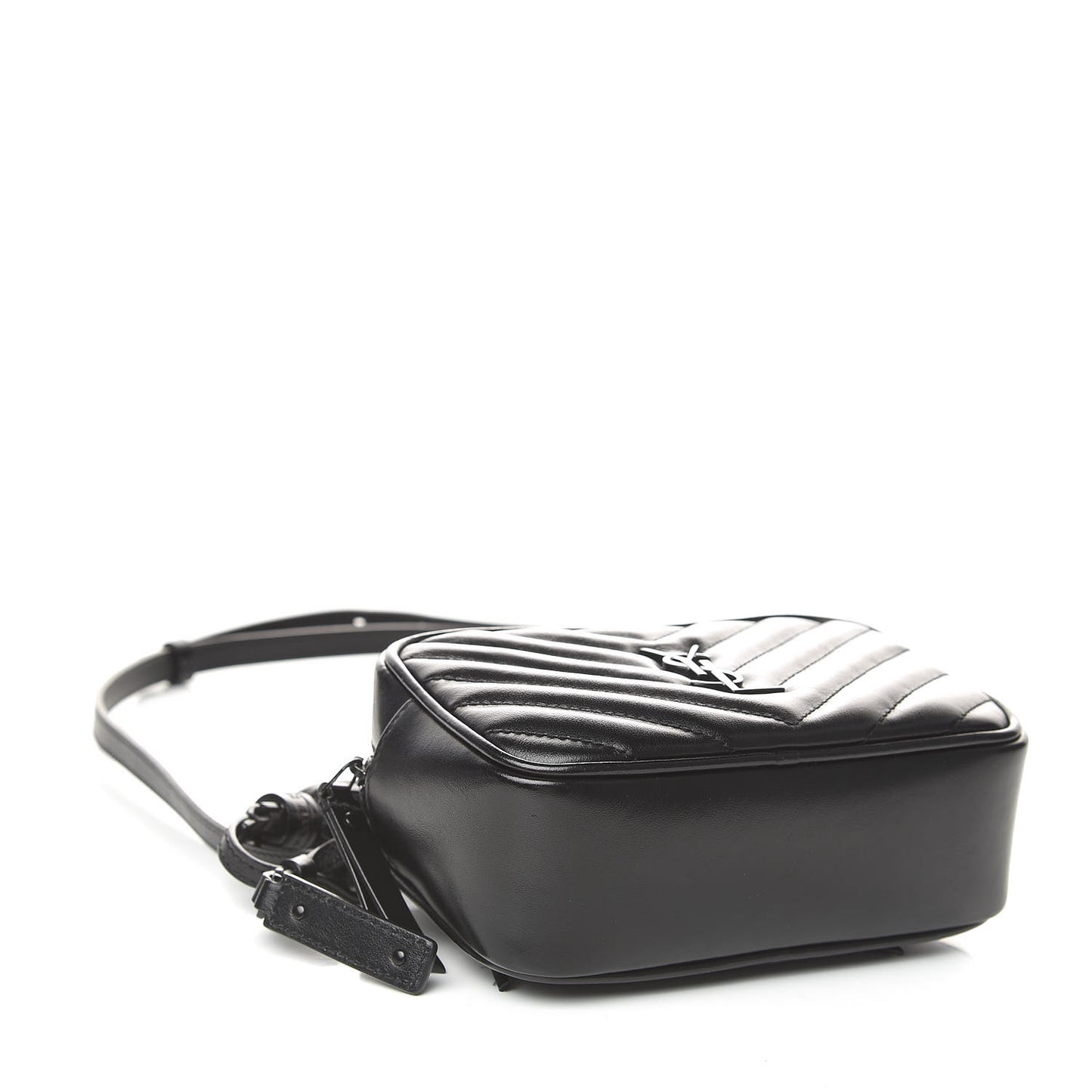 Calfskin Matelasse Monogram Lou Belt Bag Black