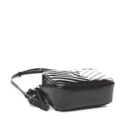 Saint Laurent Calfskin Matelasse Monogram Lou Belt Bag Black 4 of 10