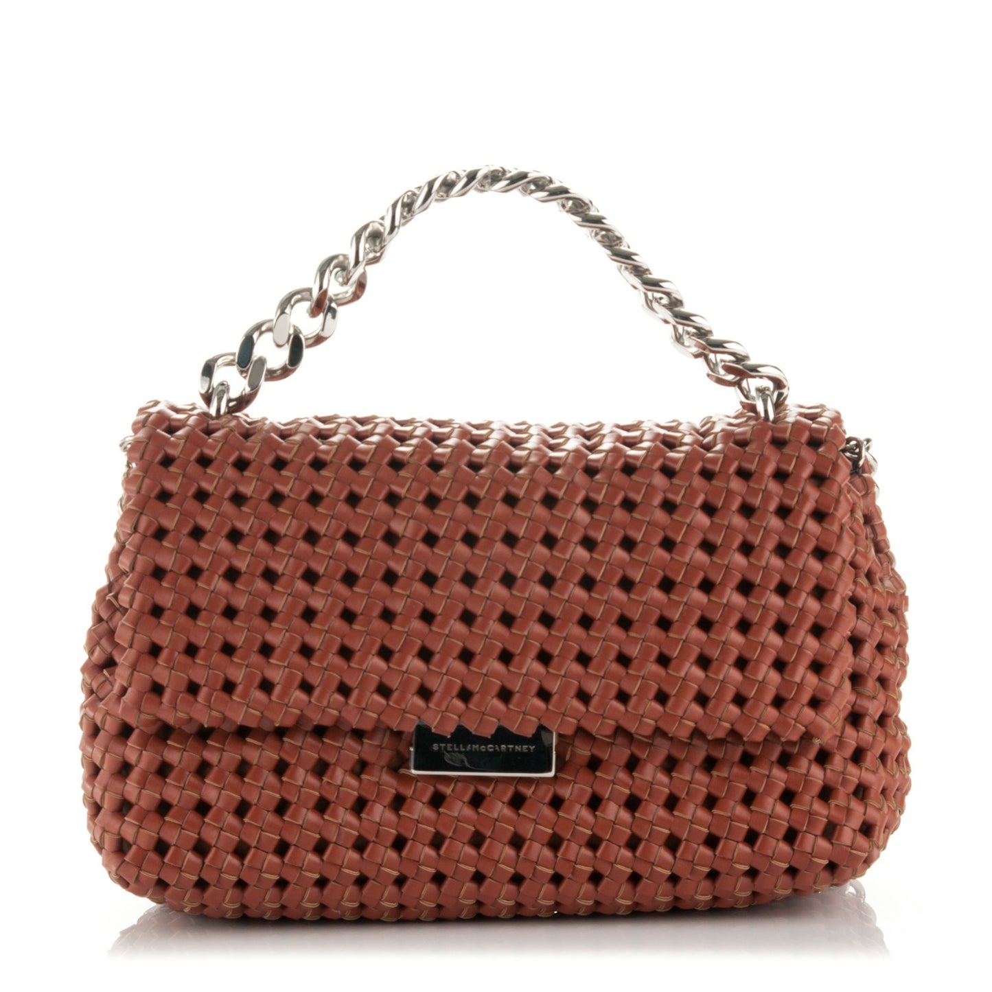 Eco Alter Nappa Weaved Becks Shoulder Bag Brandy