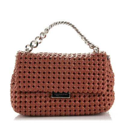 Stella McCartney Eco Alter Nappa Weaved Becks Shoulder Bag Brandy 1 of 8