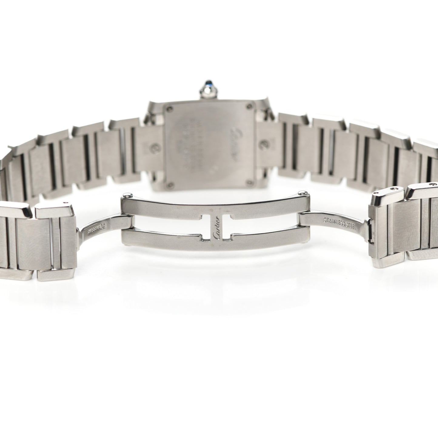 Stainless Steel 20mm Tank Francaise Quartz Watch