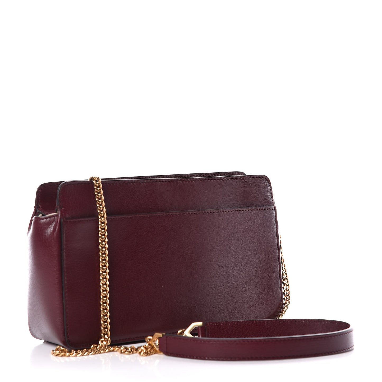 Goatskin Diamond Quilted Pocket Crossbody Aubergine