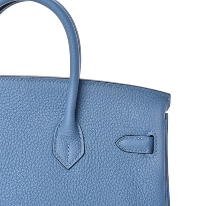Hermes Togo Birkin 25 Azur 12 of 30