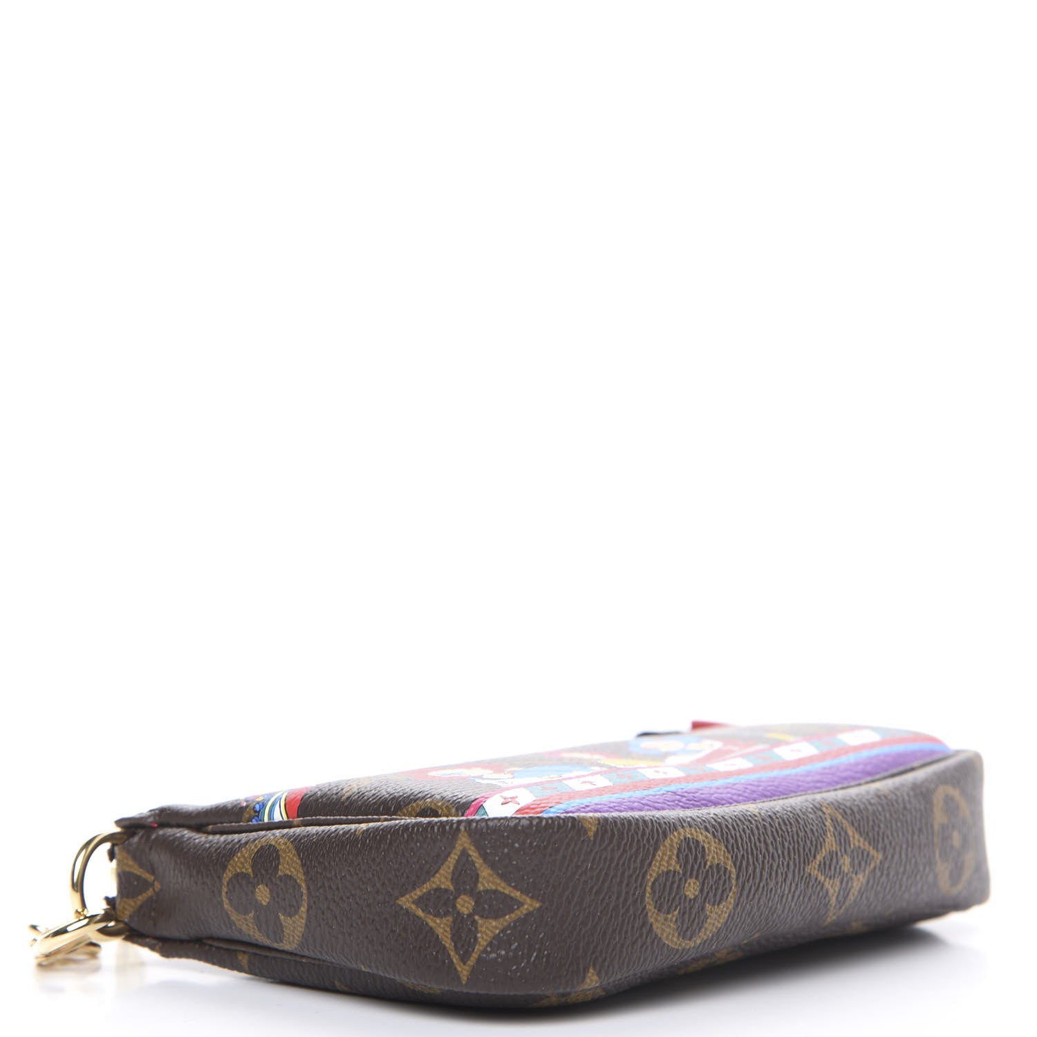 Louis Vuitton Monogram 2020 Christmas Animation Bumper Cars Mini Pochette Accessories Coquelicot 4 of 10