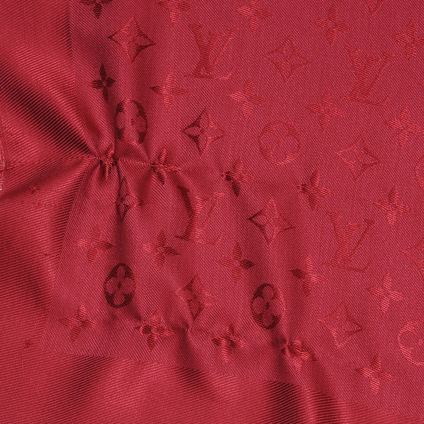 Silk Wool Monogram Shawl Pomme D'Amour