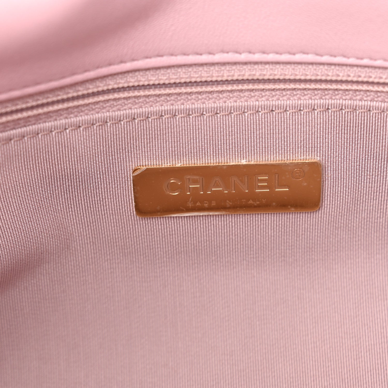 Chanel Lambskin Quilted Medium Chanel 19 Flap Light Pink 6 of 11