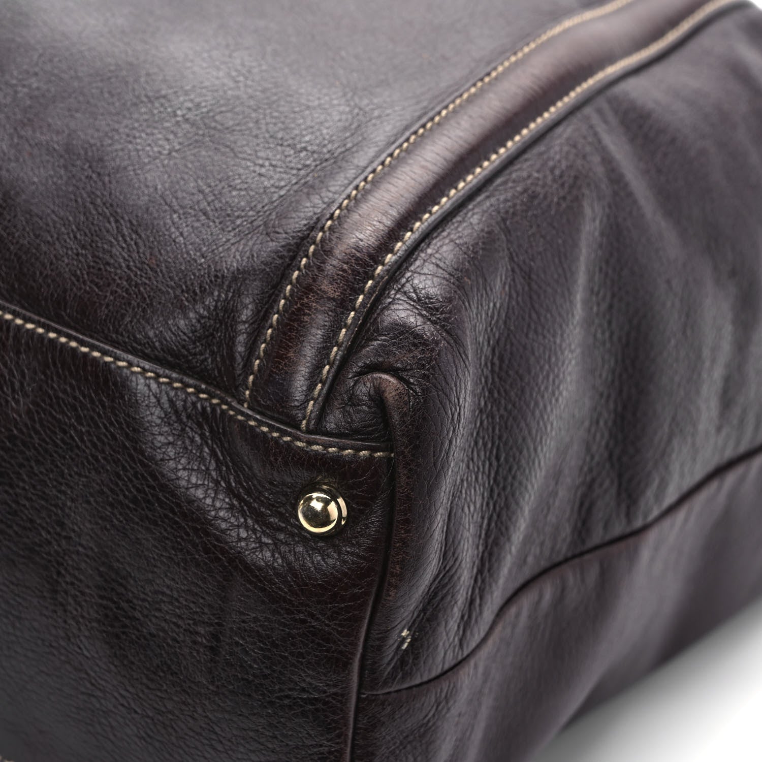 Gucci Calfskin Large Interlocking G Shoulder Bag Brown 10 of 13
