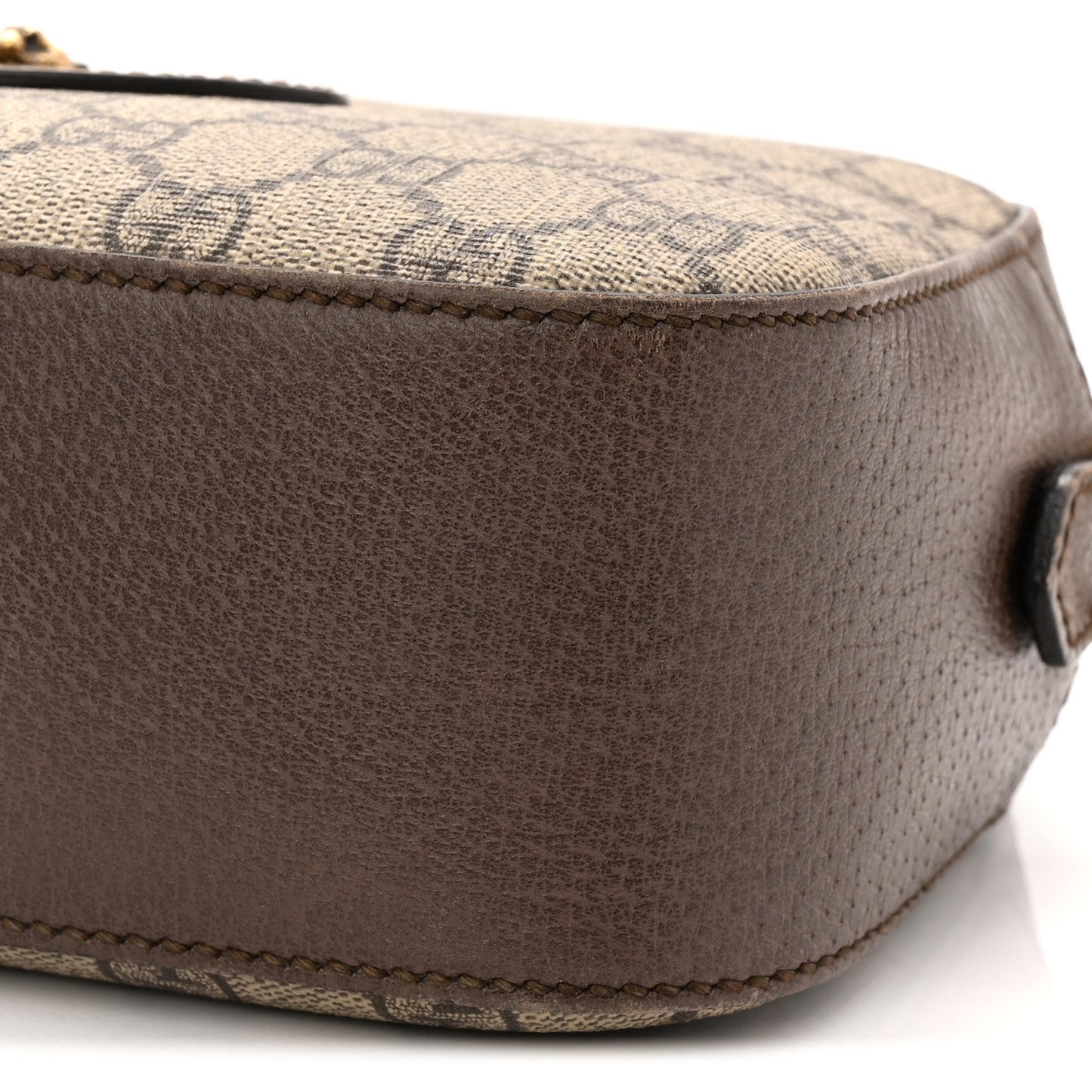 GG Supreme Monogram Web Neo Vintage Shoulder Bag Beige New Acero Crop