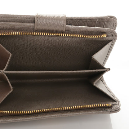 Prada Saffiano Metal Compact Wallet Argilla 7 of 7