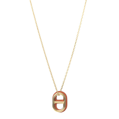 Hermes Swift O'Maillon Pendant Necklace Orange 1 of 6