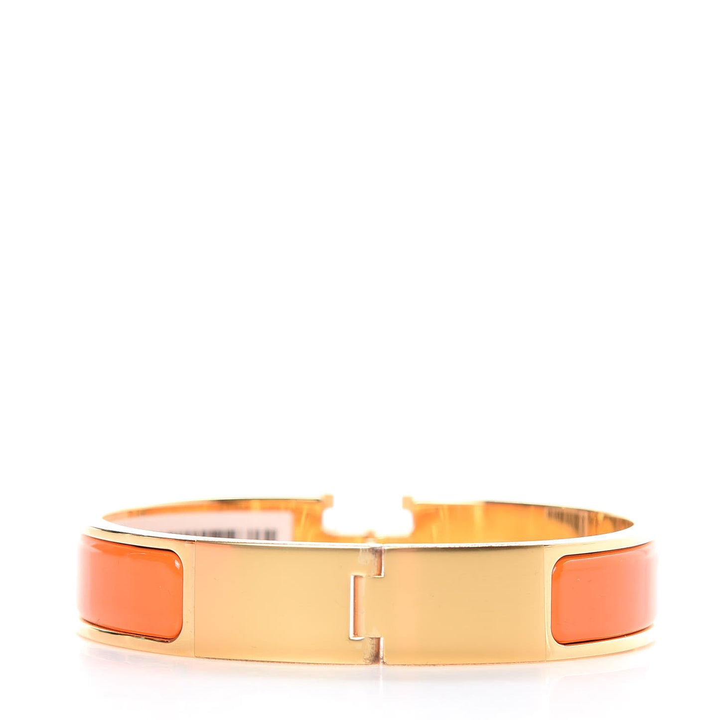Enamel Narrow Clic Clac H Bracelet PM Orange