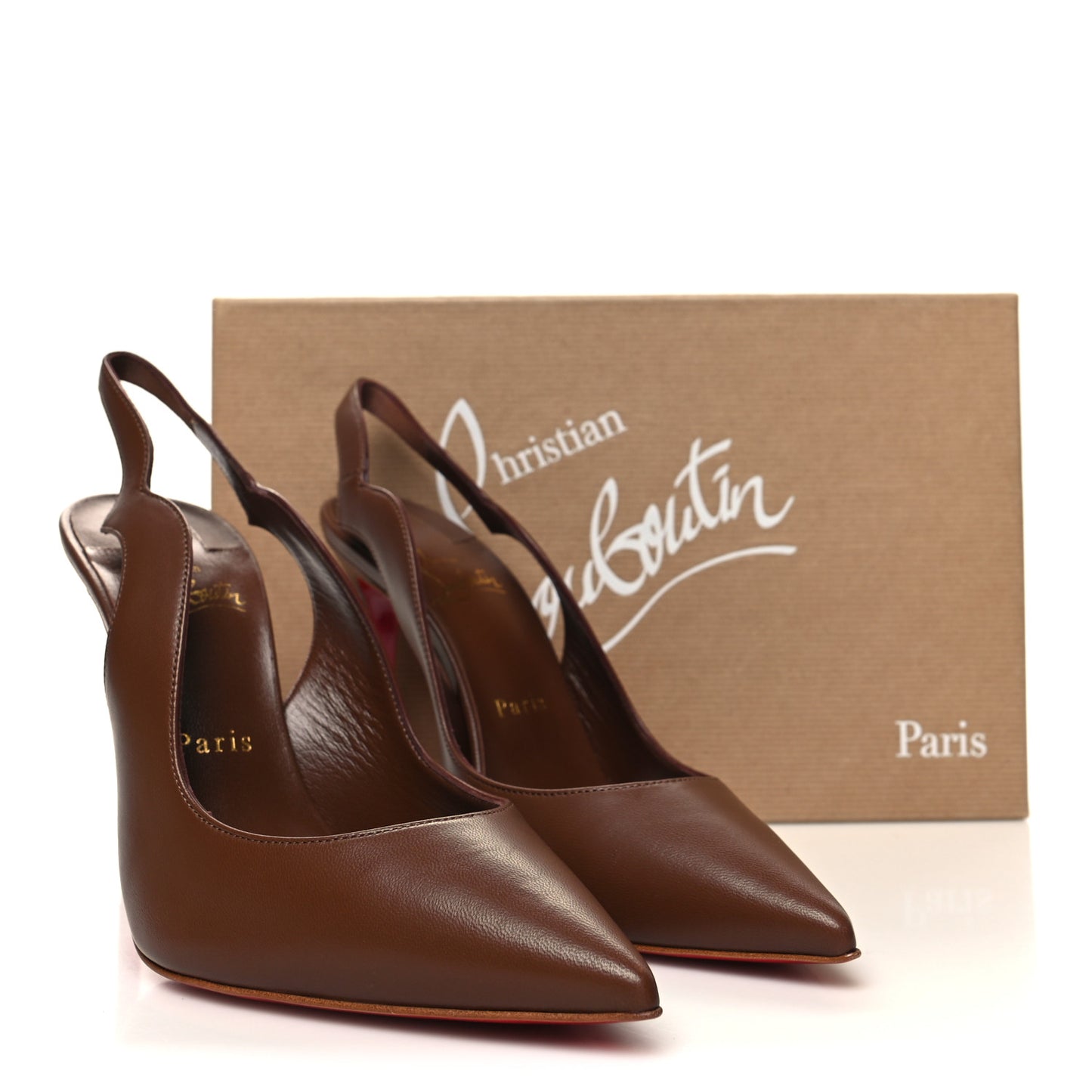 Calfskin Hot Chick Slingback 100 Pumps 38 Nude 6