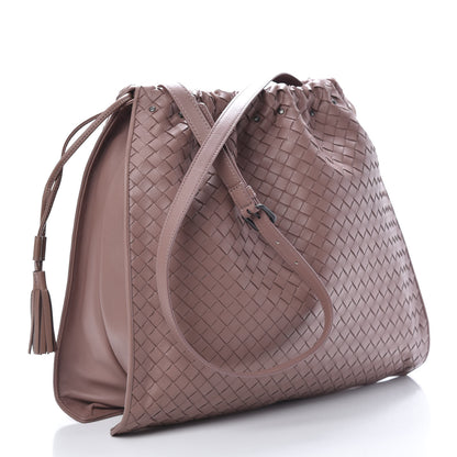 Bottega Veneta Nappa Intrecciato Medium Drawstring Tassel Tote Violet 2 of 9