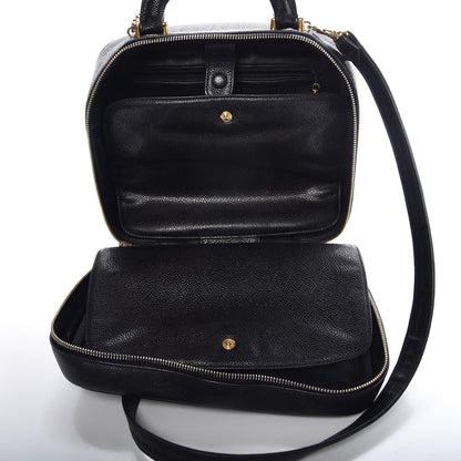 Chanel Caviar CC Vanity Cosmetic Case Black 7 of 12