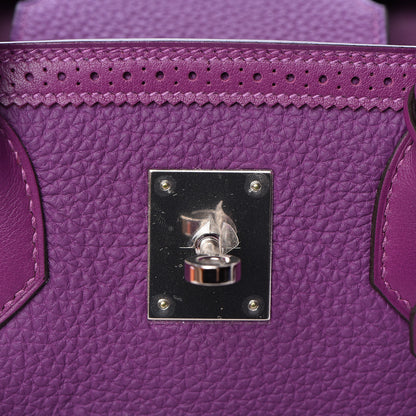 Hermes Togo Swift Ghillies Birkin 30 Anemone 22 of 36