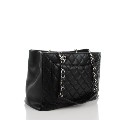 Chanel Caviar Quilted Grand Shopping Tote GST Black 3 of 8