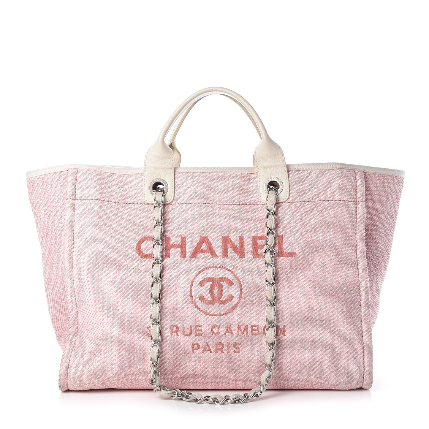 Canvas Large Deauville Tote Pink