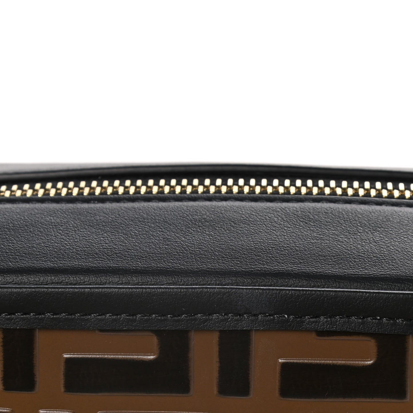 Vitello Century Bi-Color FF 1974 Embossed Mini Camera Case Maya Black